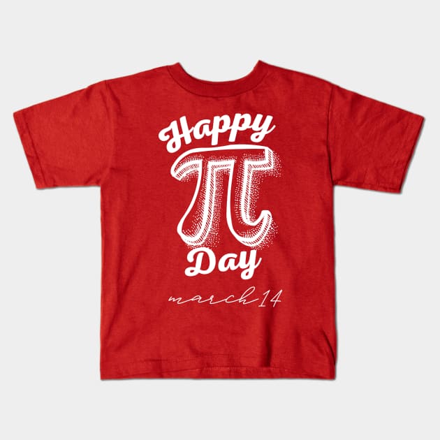 Happy Pi Day Kids T-Shirt by Illustradise